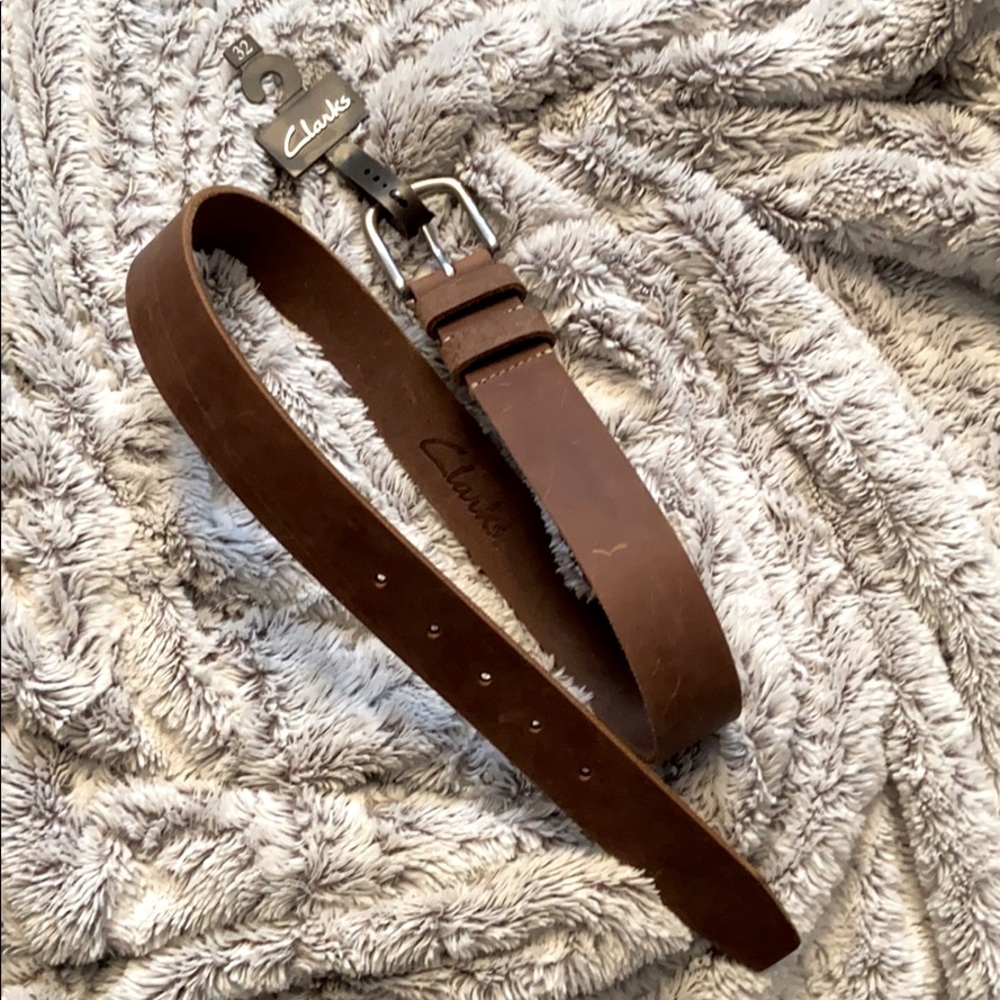 New with tags Clarks brown men’s  belt